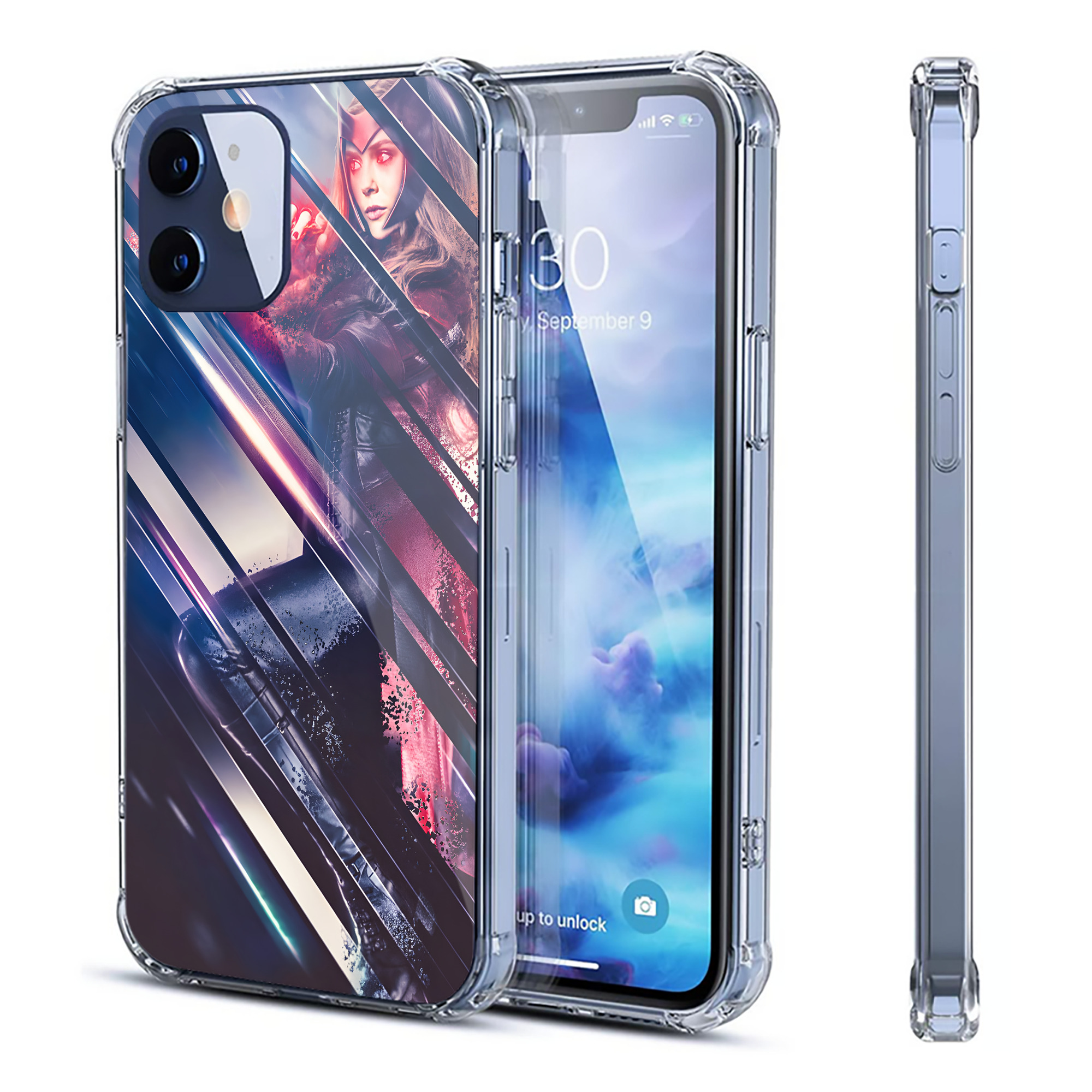 （画像用） アベンジャーズ The Avengers 【iPhone 12シリーズ対応】透明スマホケース（クリアソフトケース）
